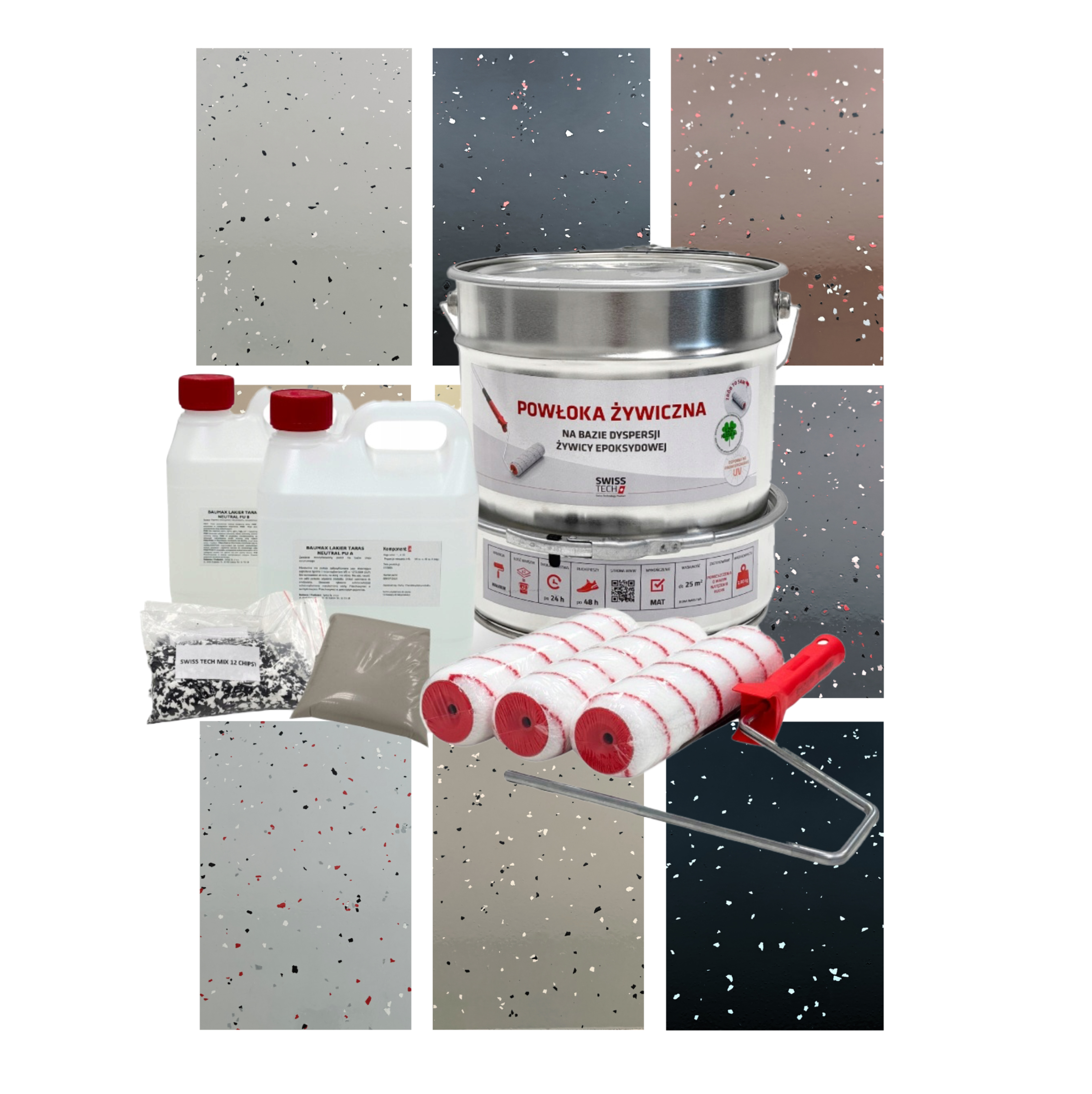 Zestaw na 12m2 BALKON, TARAS 100% UV LAKIER POLIURETAN